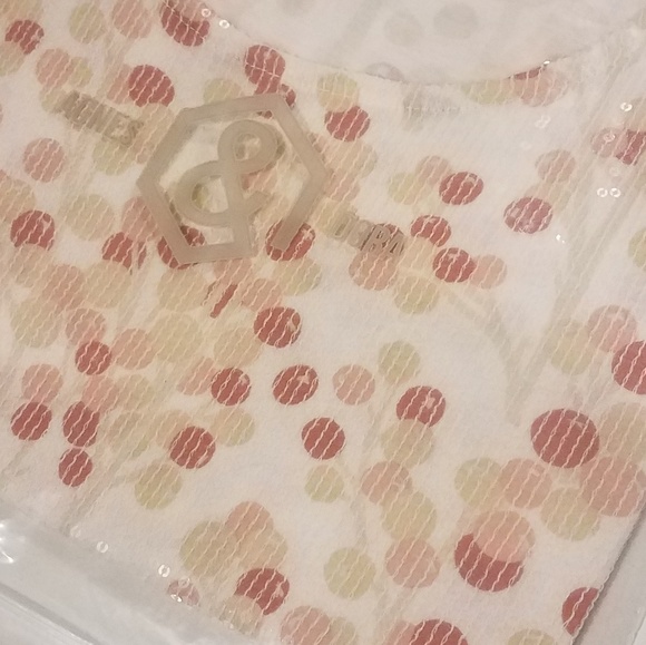 Sequin Tank Berries Cream Agnes and Dora XL A&D - Picture 2 of 6